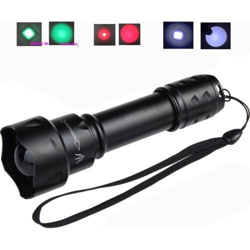 UF-T20 5W Infrared 850nm 940nm Cree XPE Red White XM-L2 U3 LED Single Mode 38mm Zoomable IR Hunting Camping Outdoor Flashlight