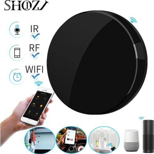 Alexa Google HOME WIFI+IR+RF for Smart Home Voice Control TUYA Universal Smart Remote Smart Home Smart Home Automation SHOJZJ