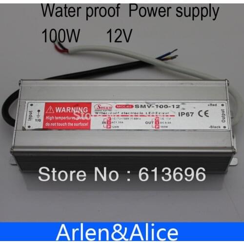 100W 12V Waterproof outdoor Single Output Switching power supply SMPS AC TO DC