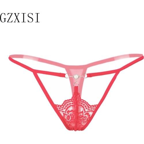Women Sexy Lace Panties Transparent Seamless G-String Underwear Panties Briefs T-Back Cotton Lingerie Knickers Tangas Bragas