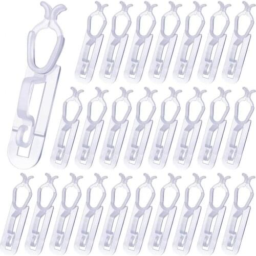 100Pcs Heavy Duty Gutter Hooks Clips Christmas Party S-Shaped Plastic Double-Ended Hook Decorative Object Practical Hooks #W0