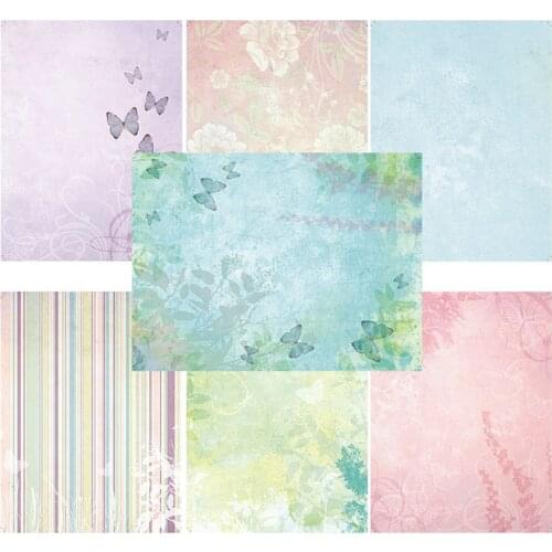 14Pcs/Lot Butterfly Retro Material Papers DIY Scrapbooking Album Diary Gift Decorative Paper Scrapbooking Paper