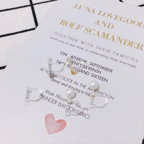 4pieces/lot DIY new U shape earrings Supplies for Jewelry Accessories Earless earclip