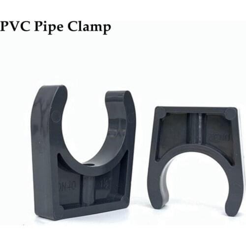 NuoNuoWell 10pcs ID 63~110mm PVC Pipe Clamp Garden Micro Irrigation Fittings Water Pipe Connectors U-Type Tube Horseshoe Clip