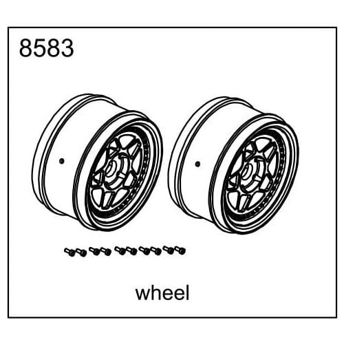 ZD racing EX07 accessories super sports car 1/7 original accessories 8583 wheels