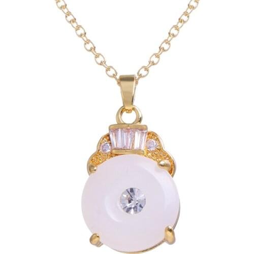 Bettyue Classic Style Circular Appearance Shiny Neckalce For Women&Girls With Delicate Glass Pattern Fashion Ornament
