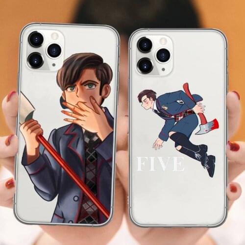 The Umbrella Academy Cartoons five Phone Case Transparent soft For iphone 5 5s 5c se 6 6s 7 8 11 12 plus mini x xs xr pro max