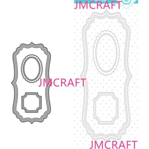 JMCRAFT BeautifulLace Border Hanging Card #1 Metal Cutting Dies DIY Scrapbook Handmade Paper Craft Metal Steel Template Dies