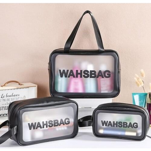 1PCS Transparent Zipper Cosmetic Bag For Women Travel Waterproof Wash Toiletry Bags Travel Makeup Organizer Case