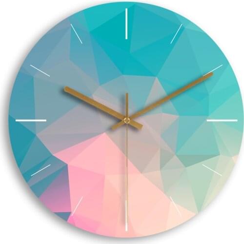 Creative Simple Wall Clock Nordic Boy Wooden Silent Living Room Modern Design Quartz Wall Clock Duvar Saati Home Decor DL60WC