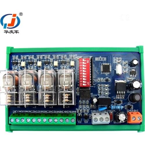 RS485 Communication Relay Module DC 24V Switch Output Module Supports Modbus Protocol with Address