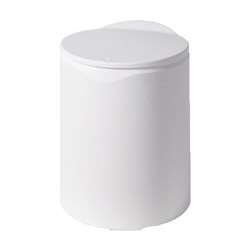 Garbage can with cover in living room, light luxury household toilet in bedroom, large capacity paper basket in kitchen