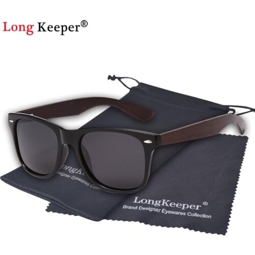 2021 Brand Designer Black Walnut Sunglasses Men Polarized Wood Sunglasses Bamboo Glasses Male UV400 Driving Wooden Eyewear Bag