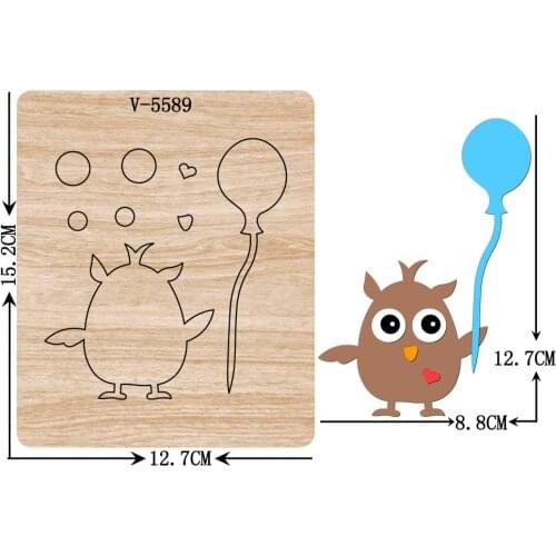 New owl wooden dies cutting dies for scrapbooking Multiple sizes V-5569