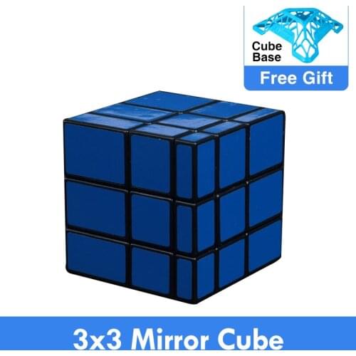 New Z-cube 3x3 Mirror Cube Magic With IMPORTED FILM Blue and Pink Learning&Educational Cubo magicoToys
