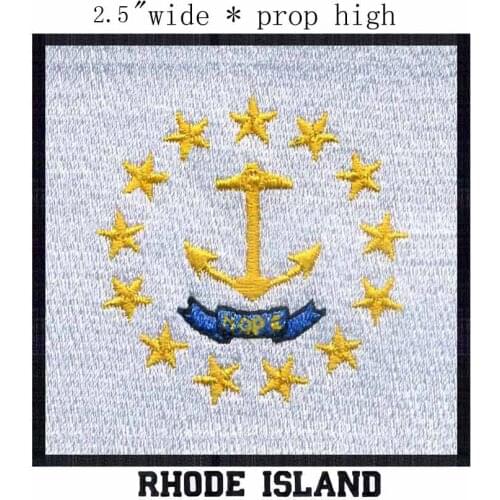 Rhode Island Flag 2.5"wide embroidery patch for stars circle/arrows/direction