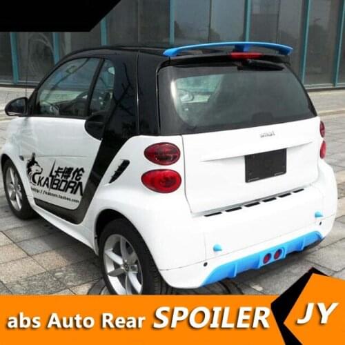 For Mercedes Benz SMART Spoiler 2016-2018 smart fortwo C453 Spoiler High Quality ABS Car Rear Wing Spoiler