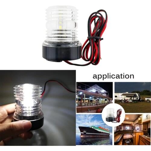 Yacht Light Boat Anchor Light 12V LED Ultra Bright Boat Marine Yacht Navigation Vessel Waterproof Safety Device Navigation Light