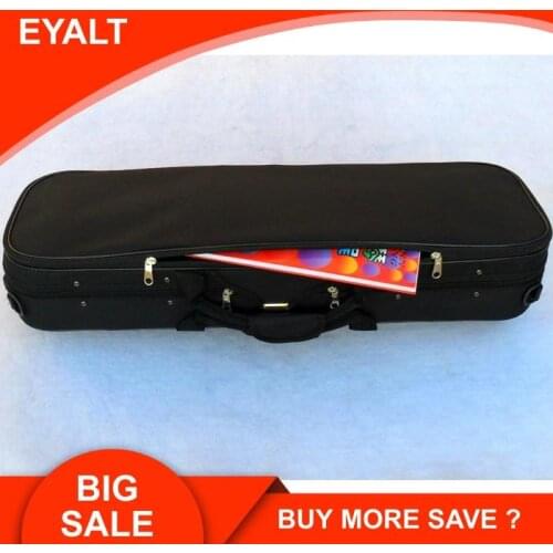 High Grade Lightweight Black Oxford Cloth Violin Piano Box Bag Humidity Meter Lock Double Strap 1/2344