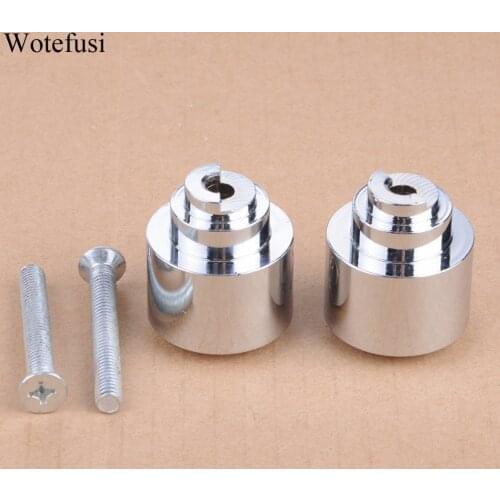 Wotefusi Chrome Handle Bar Ends Weight Grip Cap For Honda 03-13 CBR 600RR 93-99 94 95 96 97 98 900RR [PA487-A488]