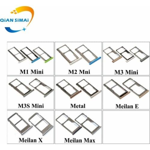 1PCS New High Quality SIM Card Tray Holder For Meizu M1 M2 M3 M3s mini Metal E X M3 Max