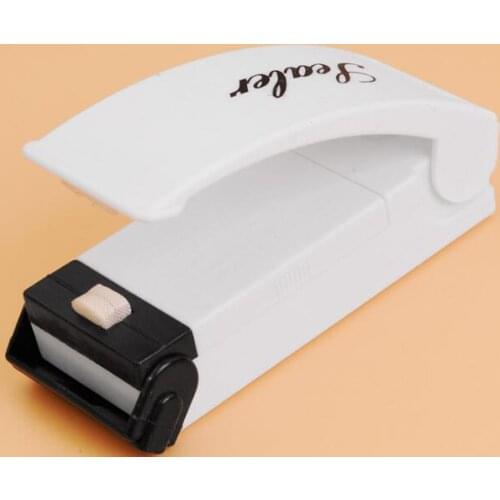 100pcs White Mini Portable Heat Sealing Machine Plastic Impulse Packing Bag Sealer Lovely Designed