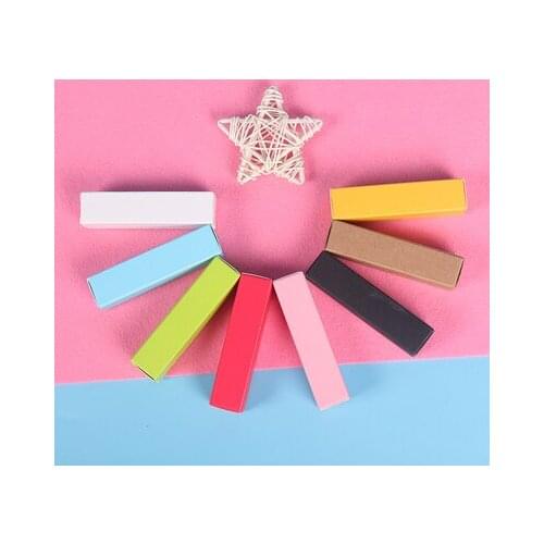 100pcs Black/White/Kraft Paper cardboard box,Essential Oils Packaging Boxes,Rectangle Cosmetic Perfume Bottle Gift Paper Box