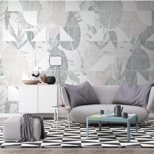 Beibehang Custom wallpaper 3d photo mural Nordic tropical plant flower leaf TV background wall papel de pared mural 3d wallpaper