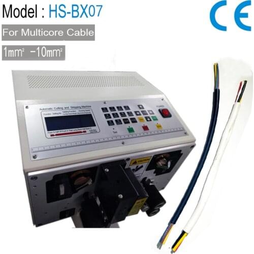 Automatic Wire Stripping Machine Sheathed Wire 3 Inner Cable Stripping Machine Multi-core Cable Wire Crimping and Peeling