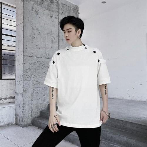 Oversized T Shirt Mens Loose Tee Shirt Black White Cool Dancing Hip Hop Oversized T Shirt Summer Japan Graphic Tees