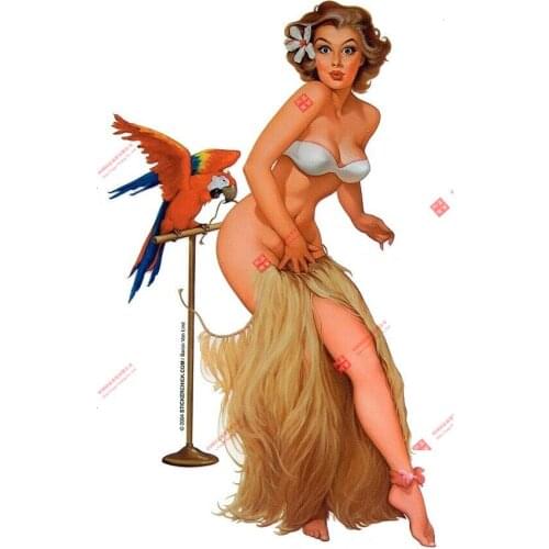 Hawaii Marilyn * Monroe Era Barron * Feng * Lind Hula Cover Girl Car Decal Decoration Laptop