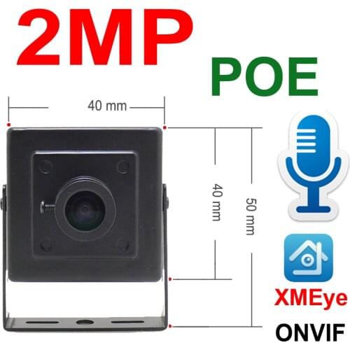 JIENUO POE IP Camera 1080P Audio Cctv Security Video Surveillance Micro IPCam Onvif CCTV HD Network Xmeye Home MINI POE Camera