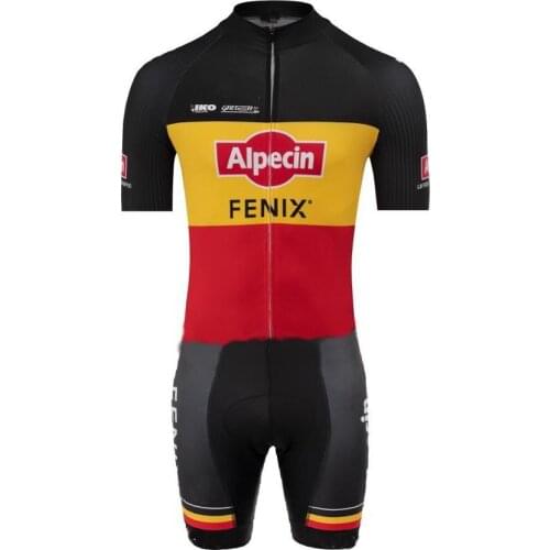 Skinsuit 2020 Alpecin Fenix Team Belgium Bodysuit Summer Cycling Jersey Bike Bicycle Clothing MTB Maillot Ropa Ciclismo