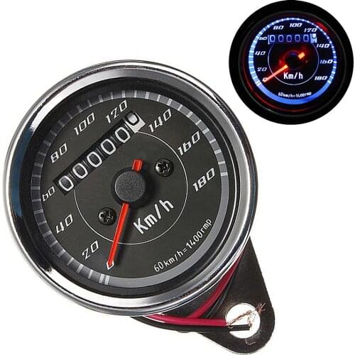 Motorcycle Instrument Panel Silver Plating Refit Instrument Odometer Retrofitting Small Instruments with LED Backlights