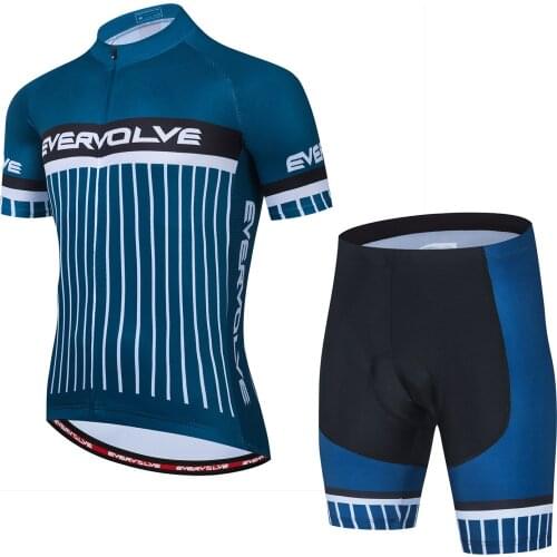 Summer 2021 Mens Mountain Biking Outdoor Sport Shirt Sweat-Absorbing and Moisture-Dispersing Cycling Dress Short Sleeve Set