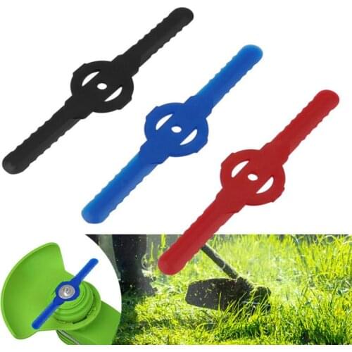 2021 New 5pcs Plastic Lawn Mower Blades Grass Trimmer Head Replacement Cutter Garden Tool
