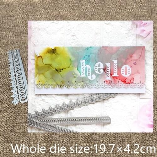 New Design Craft Metal stencil mold Cutting Dies 3pcs lace edges decoration scrapbook die cuts Album Paper Card Craft Embossing