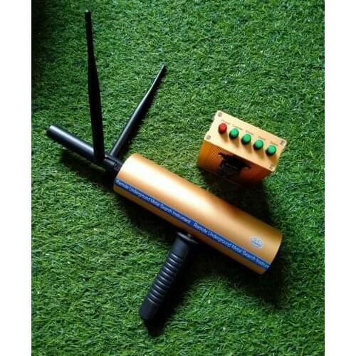 New Gold (Rubber Box Packaging) Enhanced Signal Dual Antenna Remote Positioning AKS Underground Metal Detector
