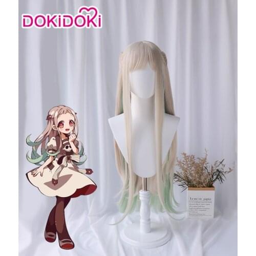 Dokidoki Nene Yashiro Wig Grey Blue Anime Jibaku Shounen Hanako kun Cosplay Wig Nene Yashiro Hair Women