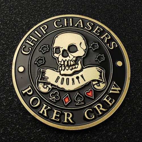 Poker Chip Angel Casino Challenge Gold Coin Poker Crew Card Guard Commemorative Lucky Coins Welcom To LAS VEGAS