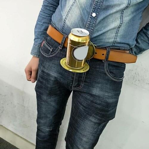 Outdoor Metal Beer Head Belt Funny Bottle Buckle for Camping Picnic Wine Can Holder Outdoor Tableware Dropshipping