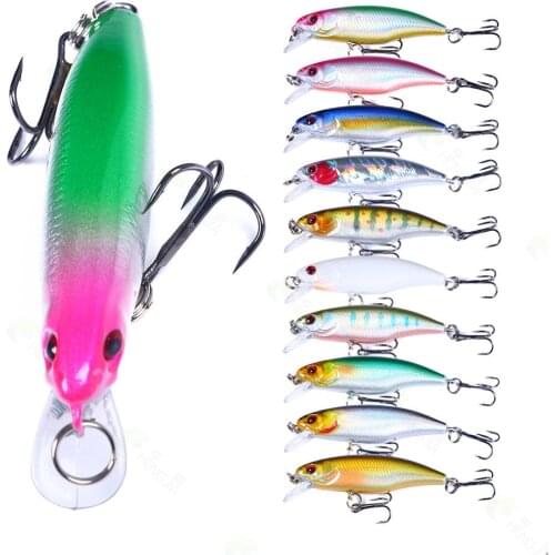 Wobblers For Fishing 6cm 4.3g Hard Artificial Bait Crankbait Swimbait Minnow Fishing Tackle Popper Lure Fishing Gear