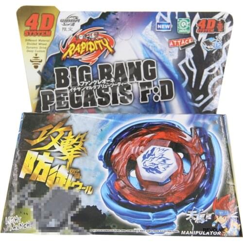 Spinning Top Big Bang Cosmic Pegasus Pegasis F:D STARTER SET w/ Launcher & Ripcord
