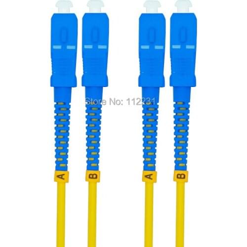 40Meters SC to SC Singlemode Duplex Optical Fiber Patch Cord Cable,SC/PC-SC/PC,3.0mm SC-SC 9/125 40M