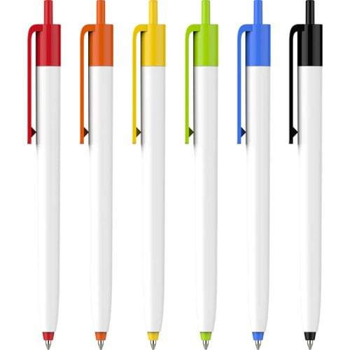 500 pcs/lot Wholesale Ball Pen Custom Logo Promotional Pen Variety of colors Plastic Ballpoint pen