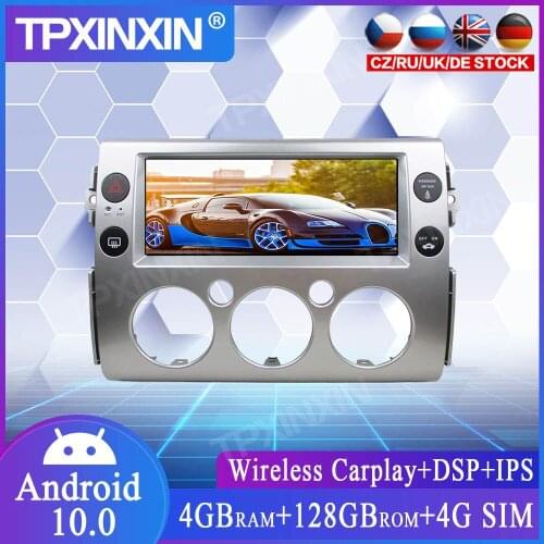 4G+128GB Android 10.0 For Toyota FJ Cruiser 2007-2018 Car Multimedia Player GPS Navi Head Unit Radio Audio Stereo Tape Recorder