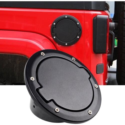 Car Fuel Filler Door Cover Gas Tank Cap For 07-17 Jeep Wrangler JK Unlimited Sedan Coupe 2 4 Door Auto Accessories Replacement