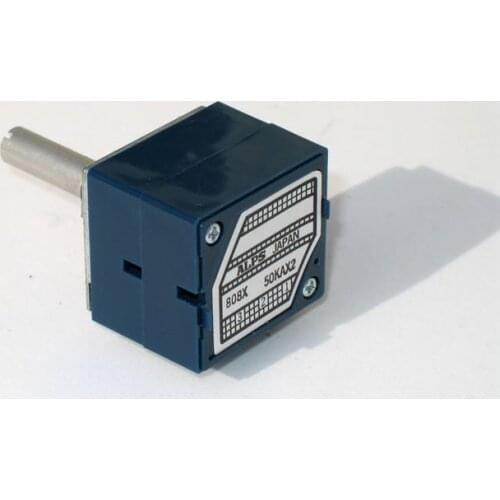 Free Shipping 1PC 6PIN ALPS27 Potentiometer 10K 20K 50K 100K 250K 500K for Power amplifier Volume potentiometer 25mm