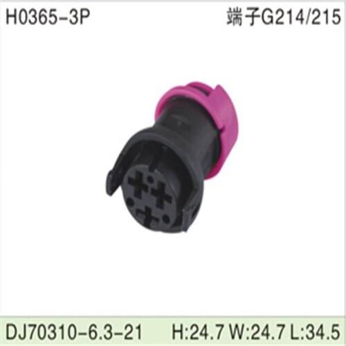 Free shipping 500pcs DJ70310-6.3-21 6.3mm 3Pin AMP Car Electrical Wire Connectors for VW,BMW,Audi,Toyota,NISSAN AND other