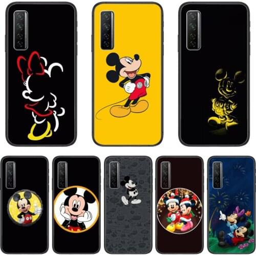 Mickey Phone Case For Huawei Nova p10 lite 7 6 5 4 3 Pro i p Smart ZBlack Etui 3D Coque Painting Hoesje